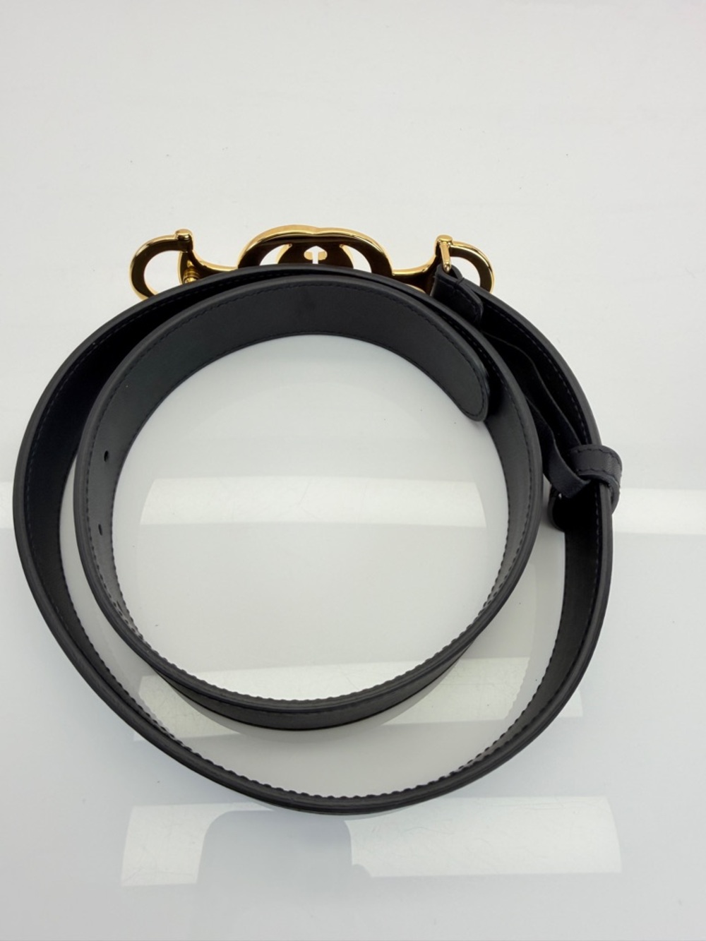 Gucci Zumi Smooth Leather Belt Black  550122 85/34 - Picture 11 of 11